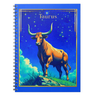 Cuaderno Signo Zodiacal Tauro Arraigado en Tierra y Cielo