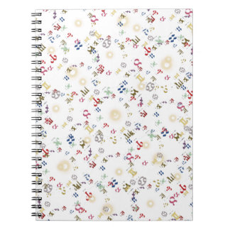 Cuaderno Signos del Zodiaco Numéricos Multicolores