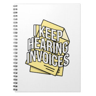 Cuaderno Sigo escuchando el regalo del contable de facturas