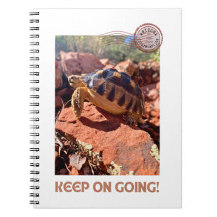 Cuaderno Sigue adelante con la marea Inspiradora de tortuga