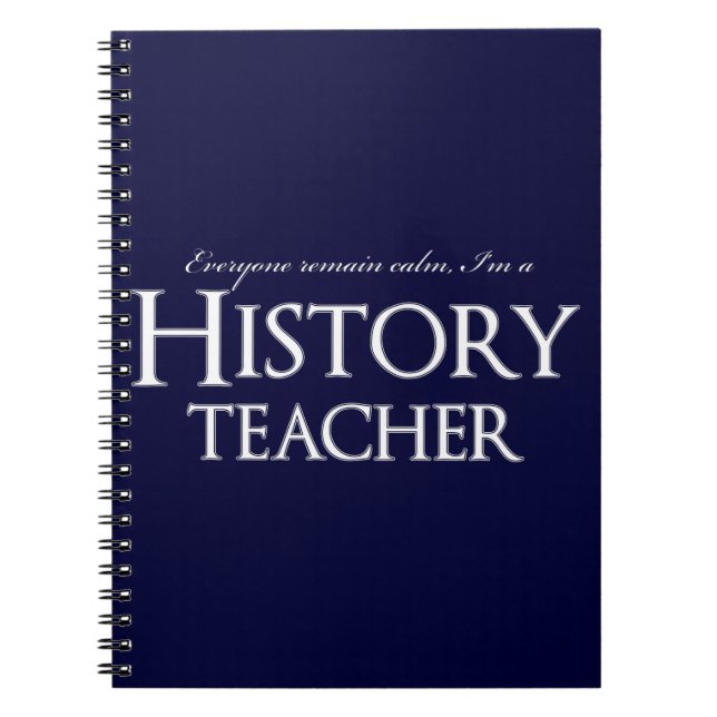 Cuaderno Sigue habiendo la calma que soy profesor de la (Frente)