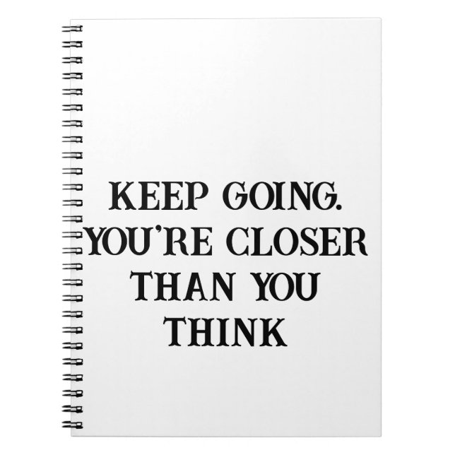 Cuaderno Sigue siendo una herramienta motivacional para las (Frente)