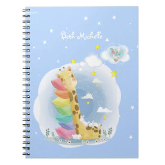 Cuaderno Sigue soñando con jirafa con conejitos