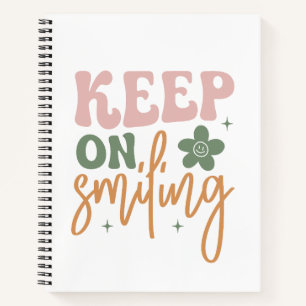 Cuaderno Sigue Sonriendo Cita Inspiradora