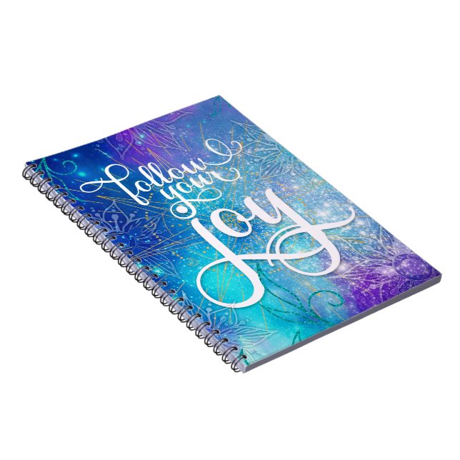 Cuaderno Sigue tu alegría - Aqua Affirmation Artistry (Lado Derecho)