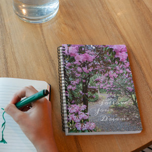 Cuaderno Sigue tu ruta de acceso del jardín de sueños Flora