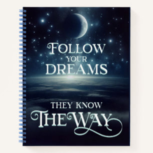 Cuaderno Sigue tus sueños con Earth Moon & Stars Journal