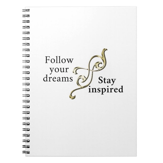 Cuaderno Sigue tus sueños - Pulsera Inspiradora para (Frente)