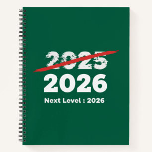 Cuaderno Siguiente Nivel 2026   Adiós Divertido 2025 Año Nu