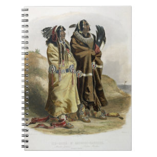 Cuaderno Sih-Chida y Mahchsi-Karehde, indios de Mandan, pla