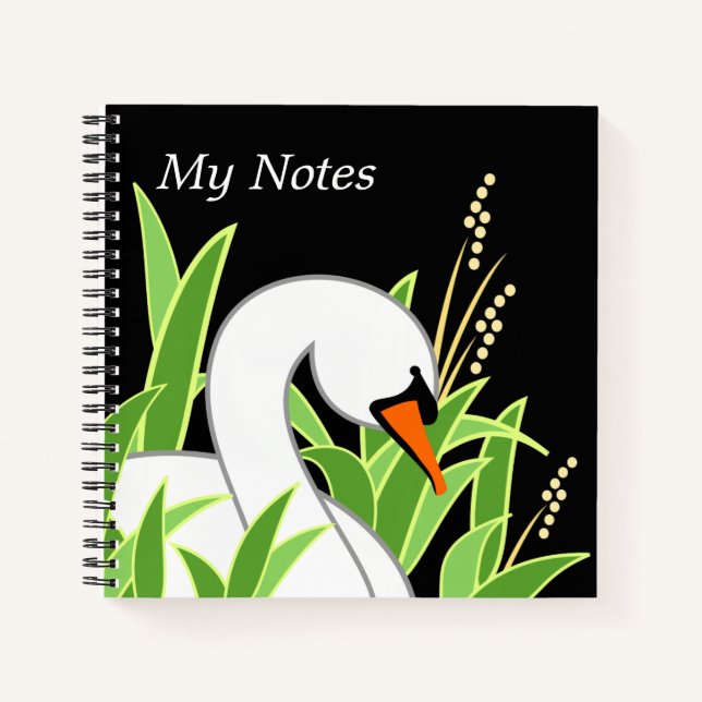 Cuaderno Silenciar cisne blanco (Anverso)