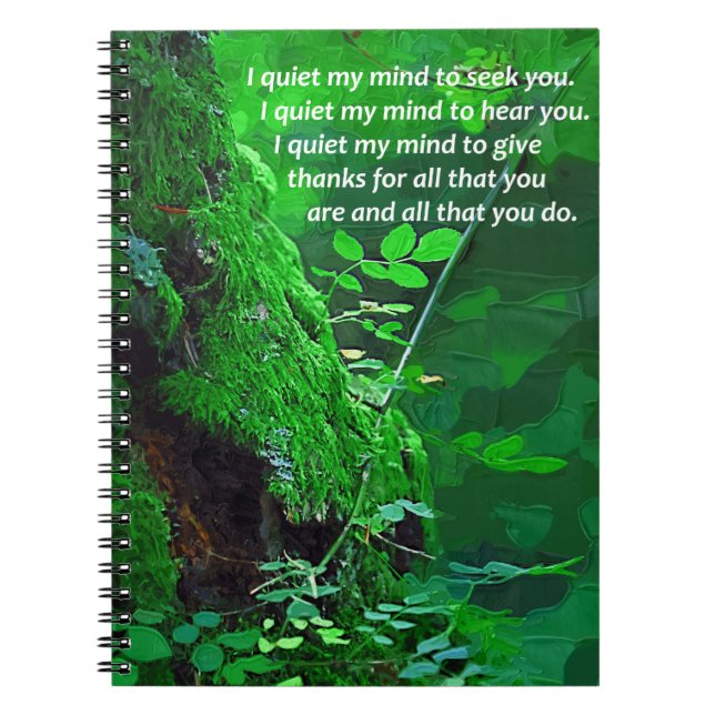 Cuaderno Silencio mi mente Personalizado bloc de notas (Frente)