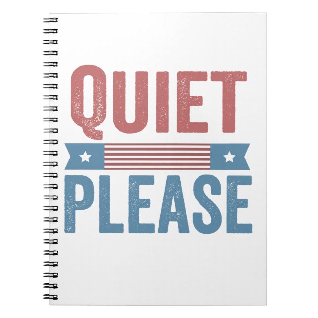 Cuaderno Silencio, por favor, Trump Harris, debate presiden (Frente)