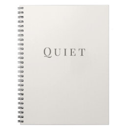 Cuaderno silencioso – Tipografía mínima
