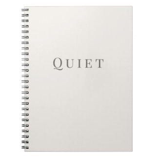 Cuaderno silencioso – Tipografía mínima