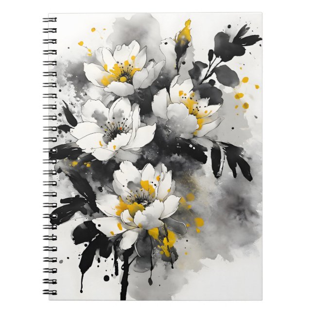 Cuaderno Silente tomentosa - Watercolor flowers (Frente)
