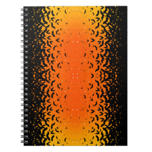 Cuaderno Silhouette Bats Vampiro Drácula Halloween Patrón