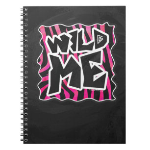 Cuaderno Silhouette Black and Hot Pink Zebra