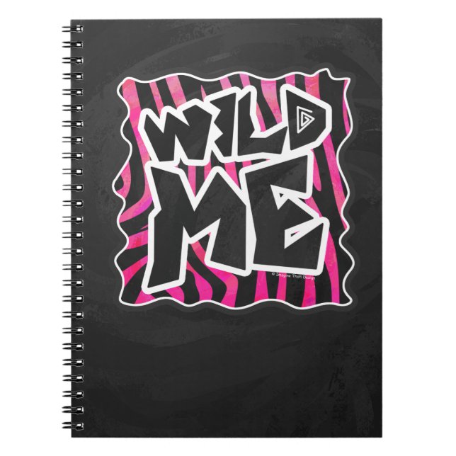 Cuaderno Silhouette Black and Hot Pink Zebra (Frente)