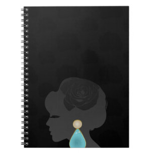 Cuaderno Silhouette Black Woman Dark Glamour