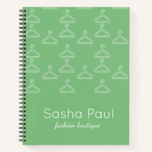 Cuaderno Silhouette blanco percha el sabio verde