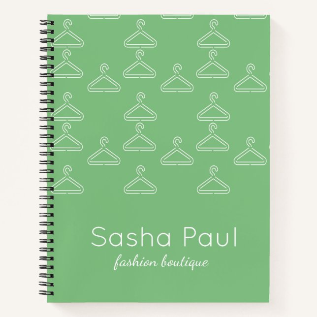 Cuaderno Silhouette blanco percha el sabio verde (Anverso)