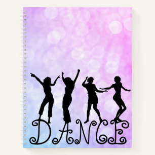 Cuaderno Silhouette Dancers Bokeh Dance
