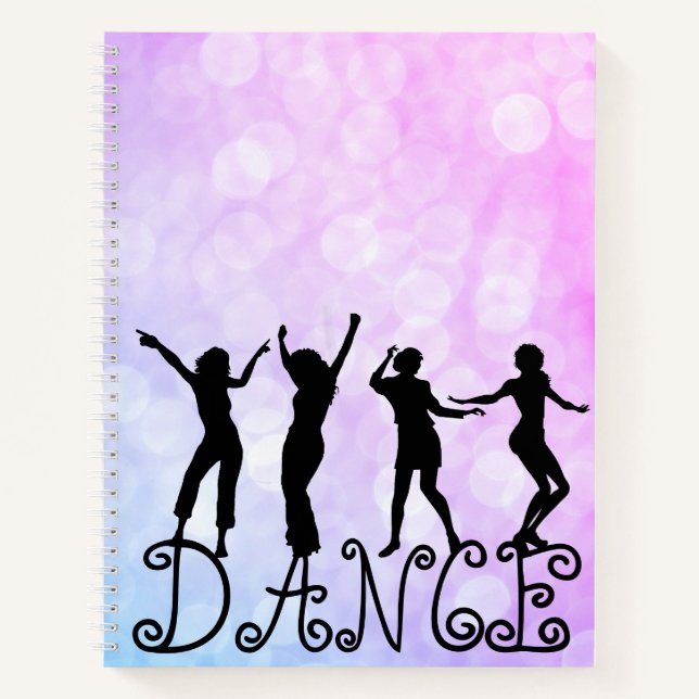 Cuaderno Silhouette Dancers Bokeh Dance (Anverso)