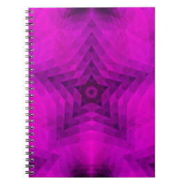 Cuaderno Silhouette de árbol de Navidad y gradiente de estr