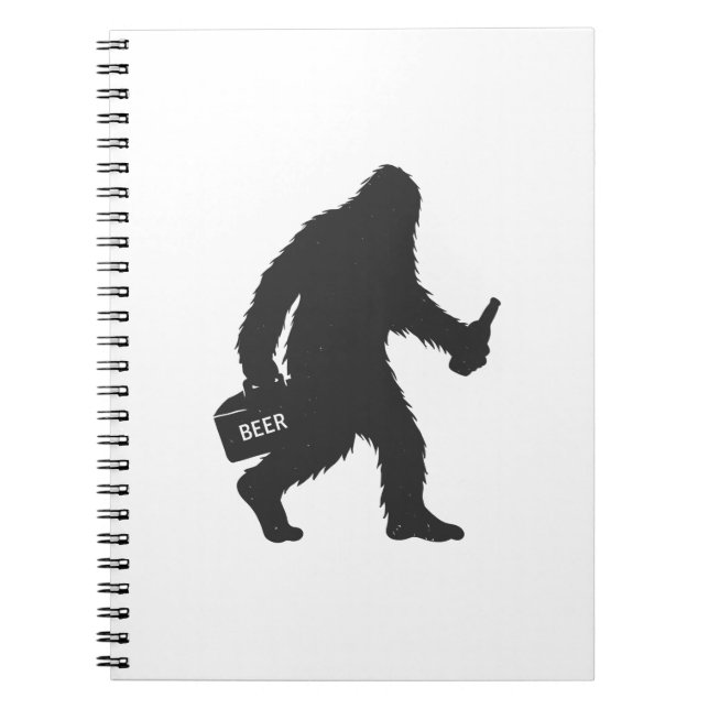 Cuaderno Silhouette de cerveza Bigfoot (Frente)