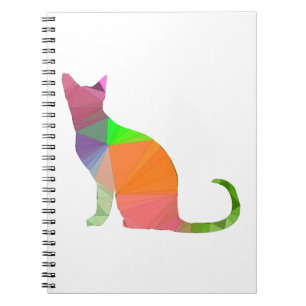 Cuaderno Silhouette de gato con bajo contenido de póliza