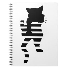 Cuaderno Silhouette de gato negro