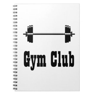 Cuaderno Silhouette de gimnasio Barbell