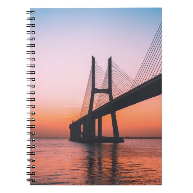 CUADERNO SILHOUETTE DE PUENTE BAJO CIELO CLARO (Frente)