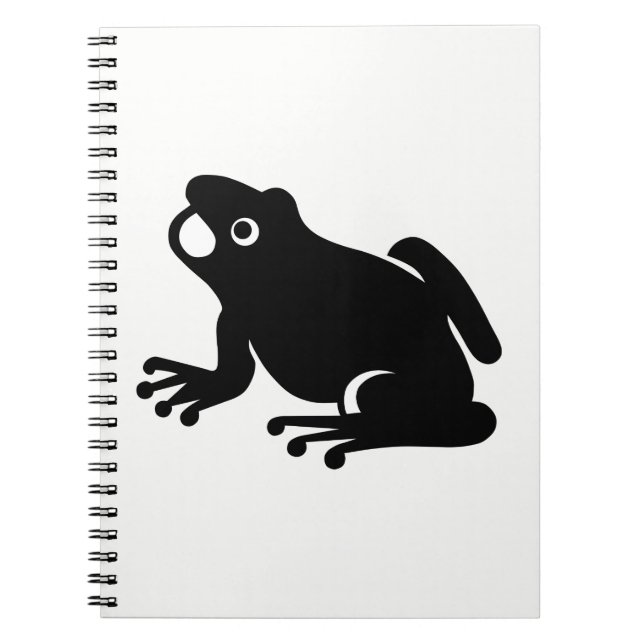 Cuaderno Silhouette de rana (Frente)