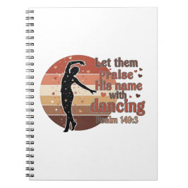 Cuaderno Silhouette de una bailarina - Diseño basado en sal