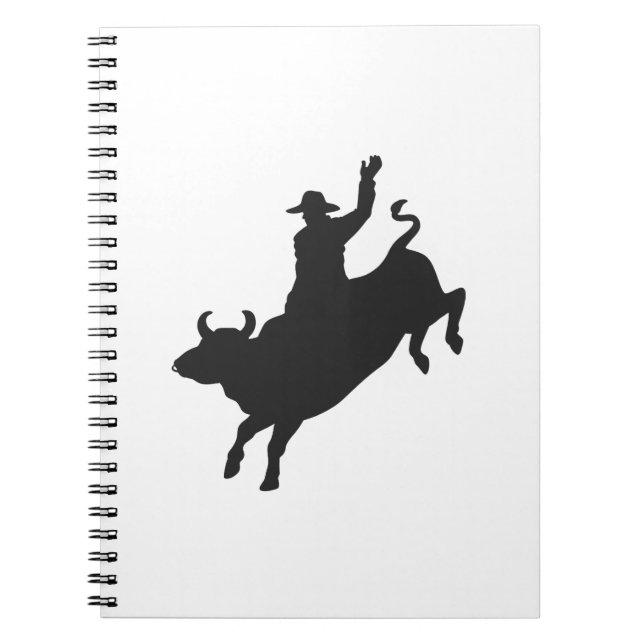 Cuaderno Silhouette Rodeo Bull Ride (Frente)