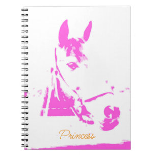 Cuaderno Silhouette rosa moderno nombre personalizado foto 