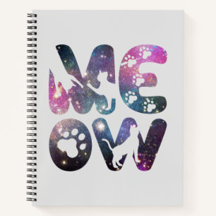 Cuaderno Silhouettes de gato de tamaño reducido y pinturas