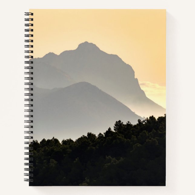 Cuaderno Silhouettes de las montañas (Anverso)