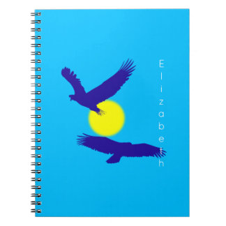 Cuaderno Silhoutette de águilas voladoras
