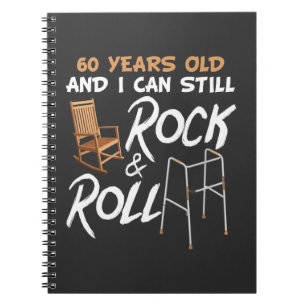 Cuaderno Silla Rocking Walking Aid Rock 60 cumpleaños
