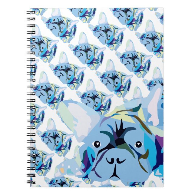 Cuaderno Silueta de Bulldog Francés (Frente)