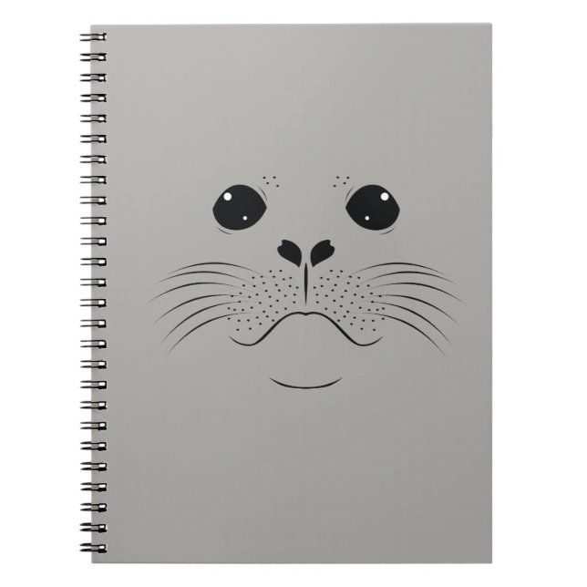 Cuaderno Silueta de cara de foca (Frente)