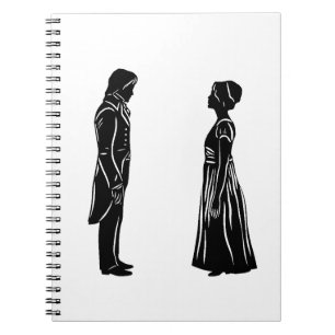 Cuaderno Silueta de Darcy y Lizzy