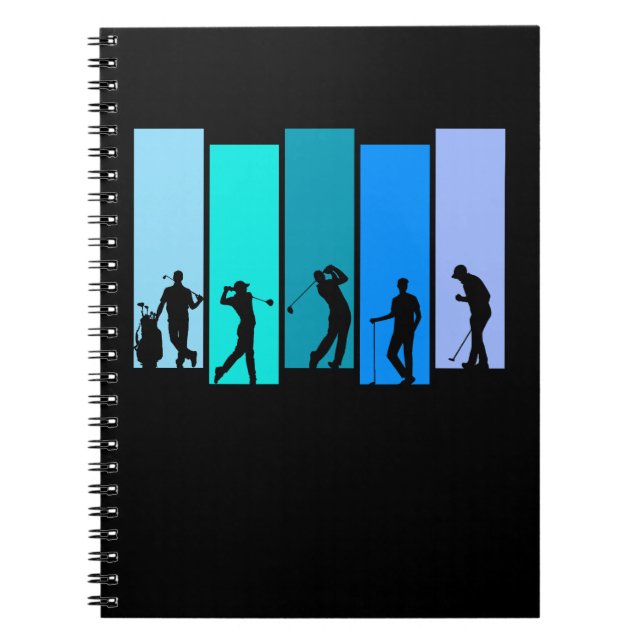 Cuaderno Silueta de golfista (Frente)