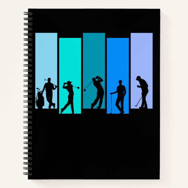 Cuaderno Silueta de golfista (Anverso)