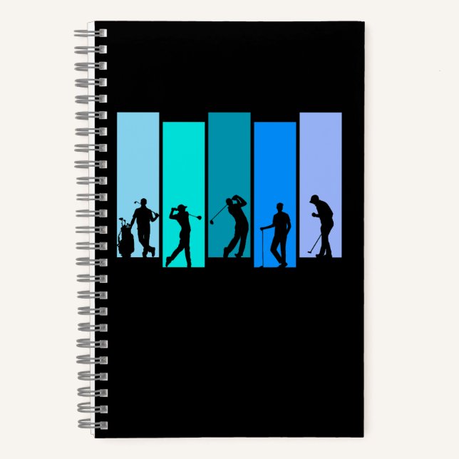 Cuaderno Silueta de golfista (Anverso)