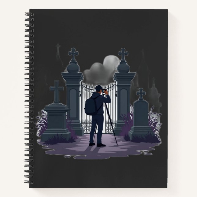Cuaderno Silueta de la puerta del cementerio gótico (Anverso)