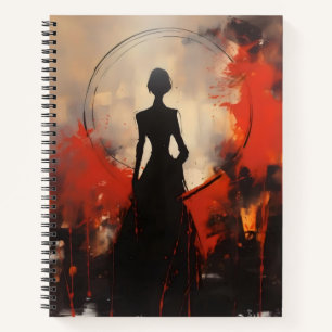 Cuaderno Silueta de mujer abstracta